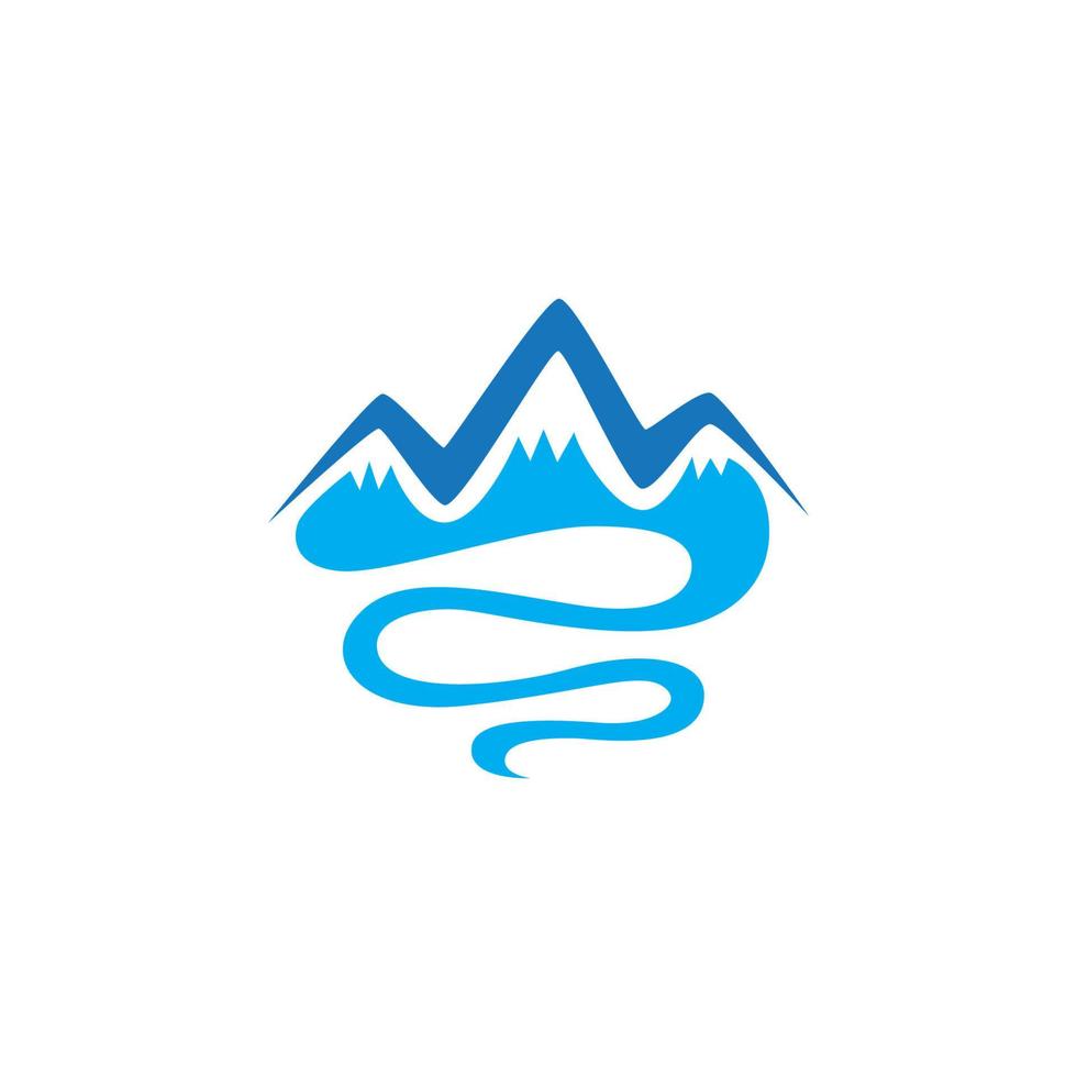 logo d & # 39; icône de montagne vecteur