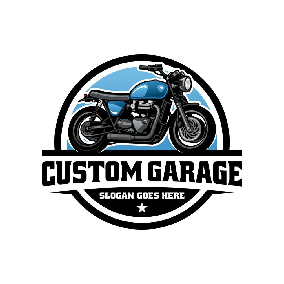 vecteur de logo illustration moto classique