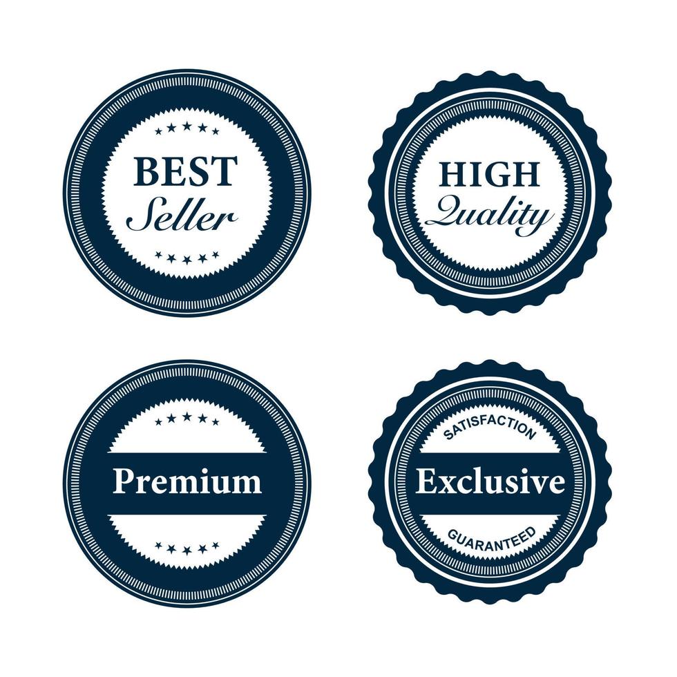 collection de badges vectoriels premium vecteur