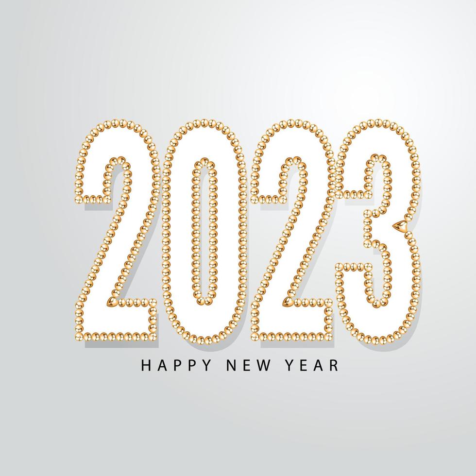 Conception de fond de bonne année 2023. vecteur