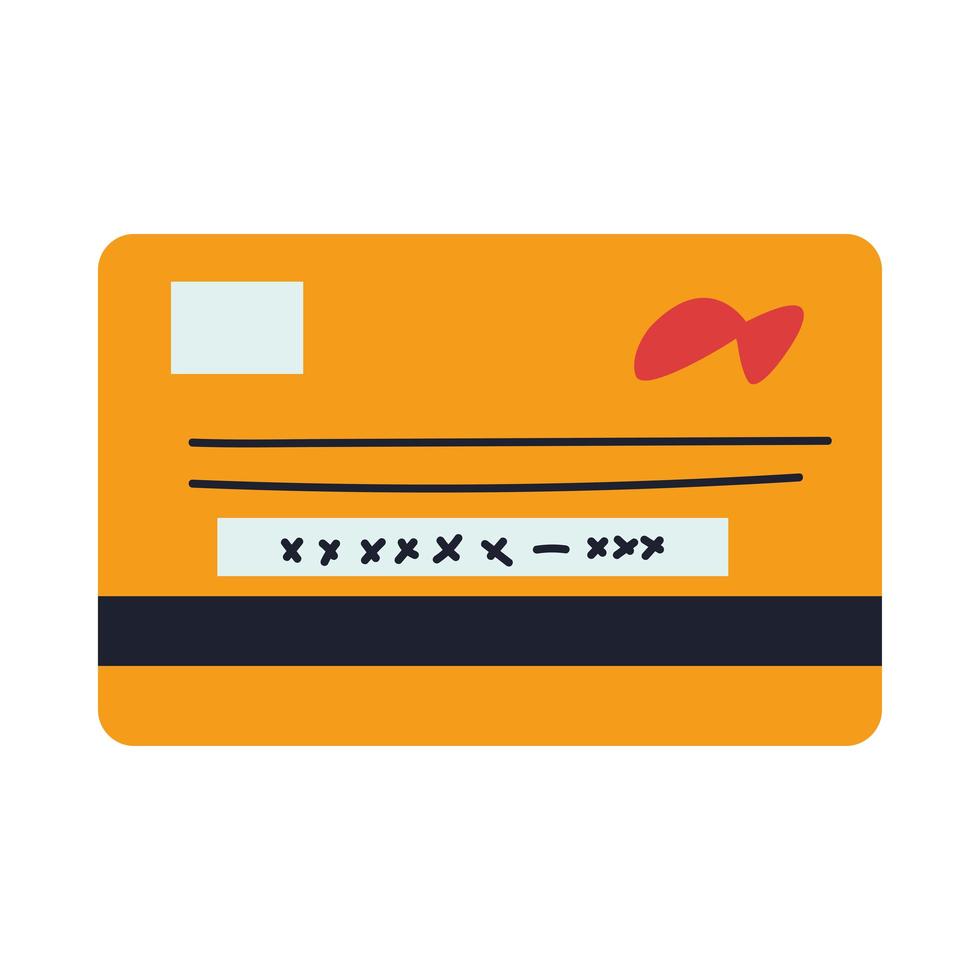 carte de crédit pour les paiements en ligne vecteur