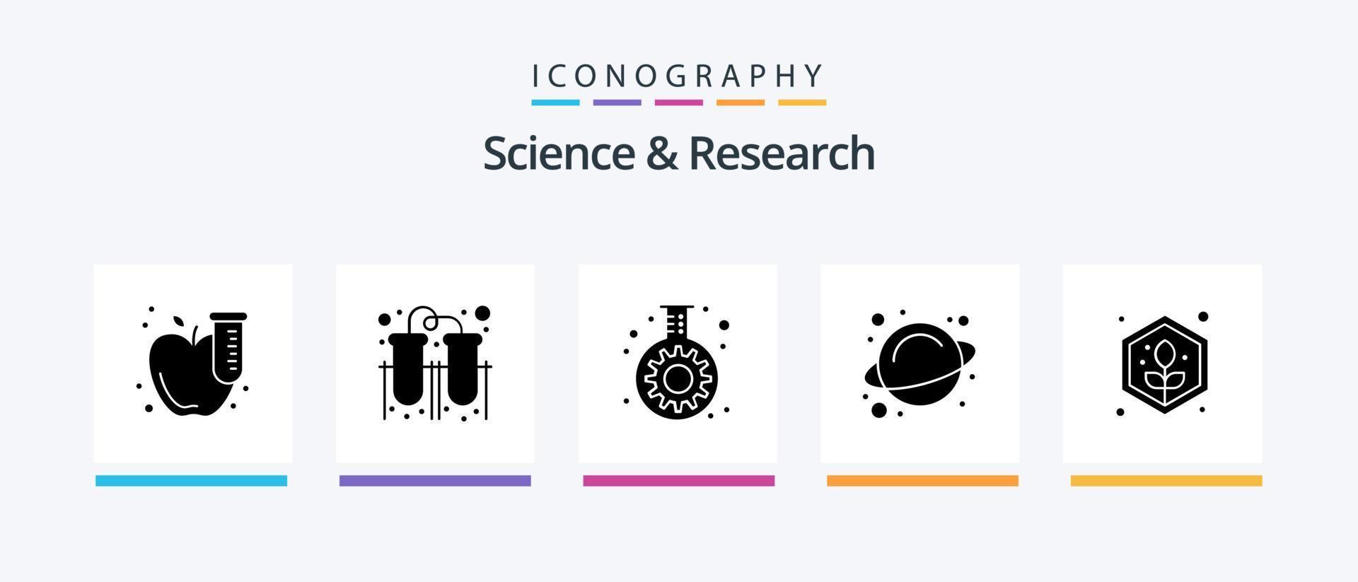 pack d'icônes de glyphe scientifique 5 comprenant une plante. agriculture. dent. espace. rotation. conception d'icônes créatives vecteur