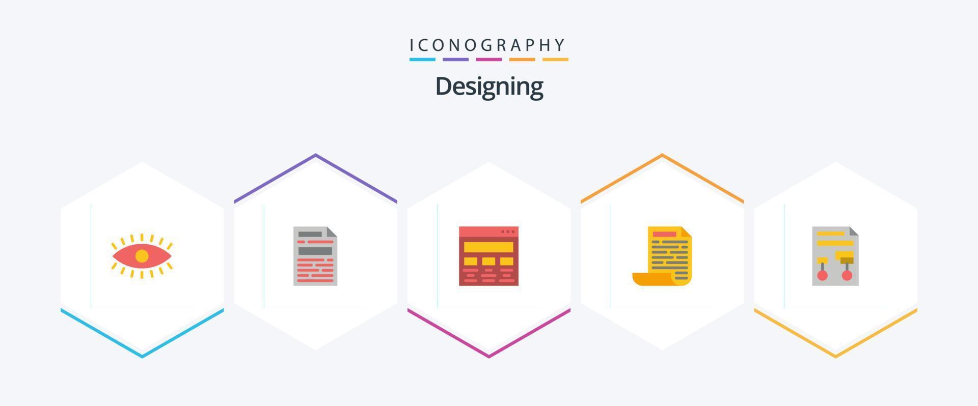 conception d'un pack de 25 icônes plates, y compris le processus. graphique. graphique. document. déposer vecteur