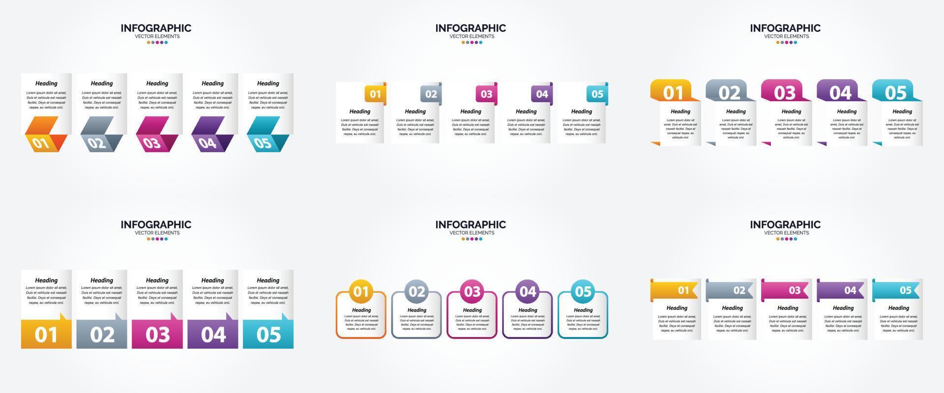 infographie vectorielle de conception plate définie pour la publicité dans les brochures. dépliants. et revues. vecteur