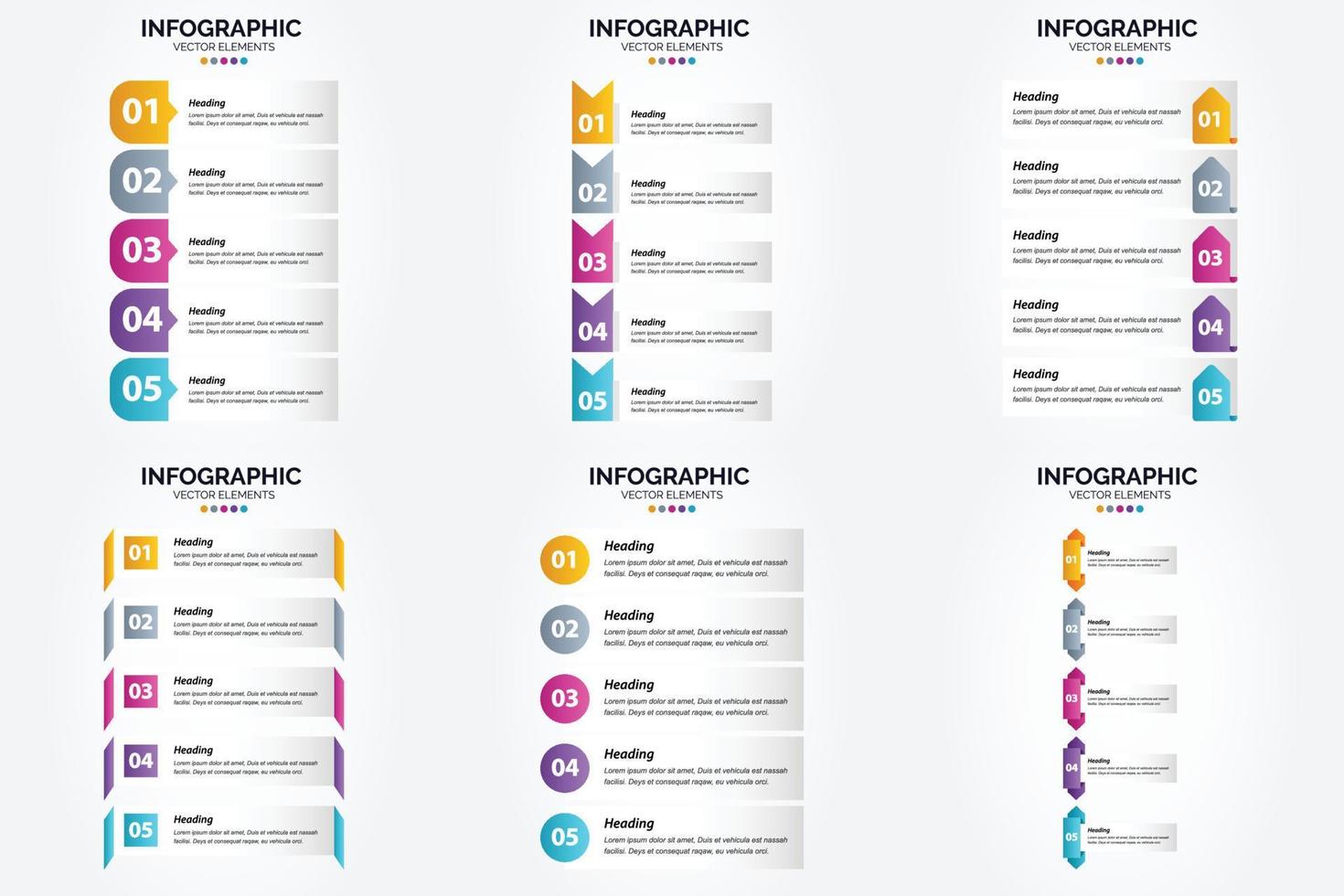 cet ensemble d'illustrations vectorielles est parfait pour créer des infographies pour la publicité. dépliants. dépliants. et revues. vecteur