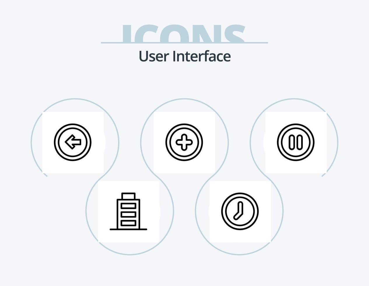 pack d'icônes de ligne d'interface utilisateur 5 conception d'icônes. ui. hashtag. utilisateur. utilisateur. téléphone mobile vecteur