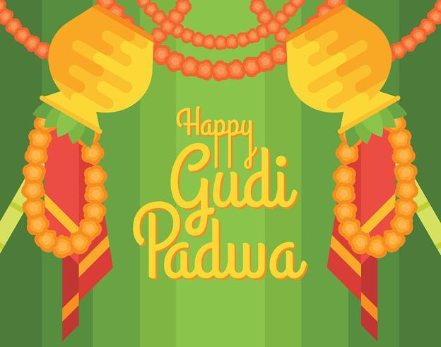 illustration de gudi padwa vecteur