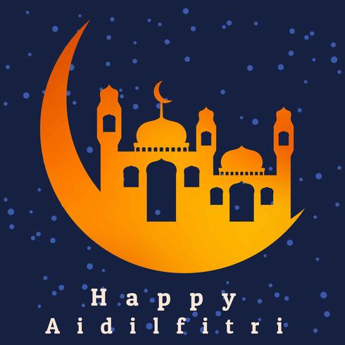 Fond d'Aidilfitri vecteur