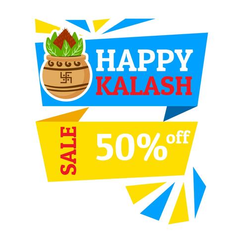 Bonne vente de Kalash vecteur