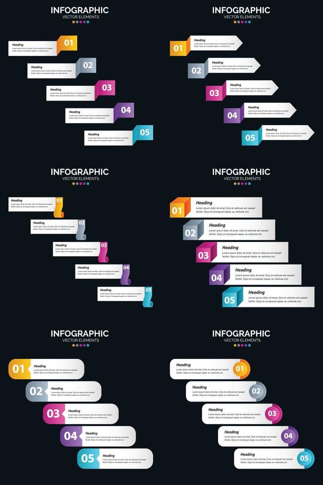 utilisez des infographies vectorielles pour illustrer vos idées commerciales vecteur