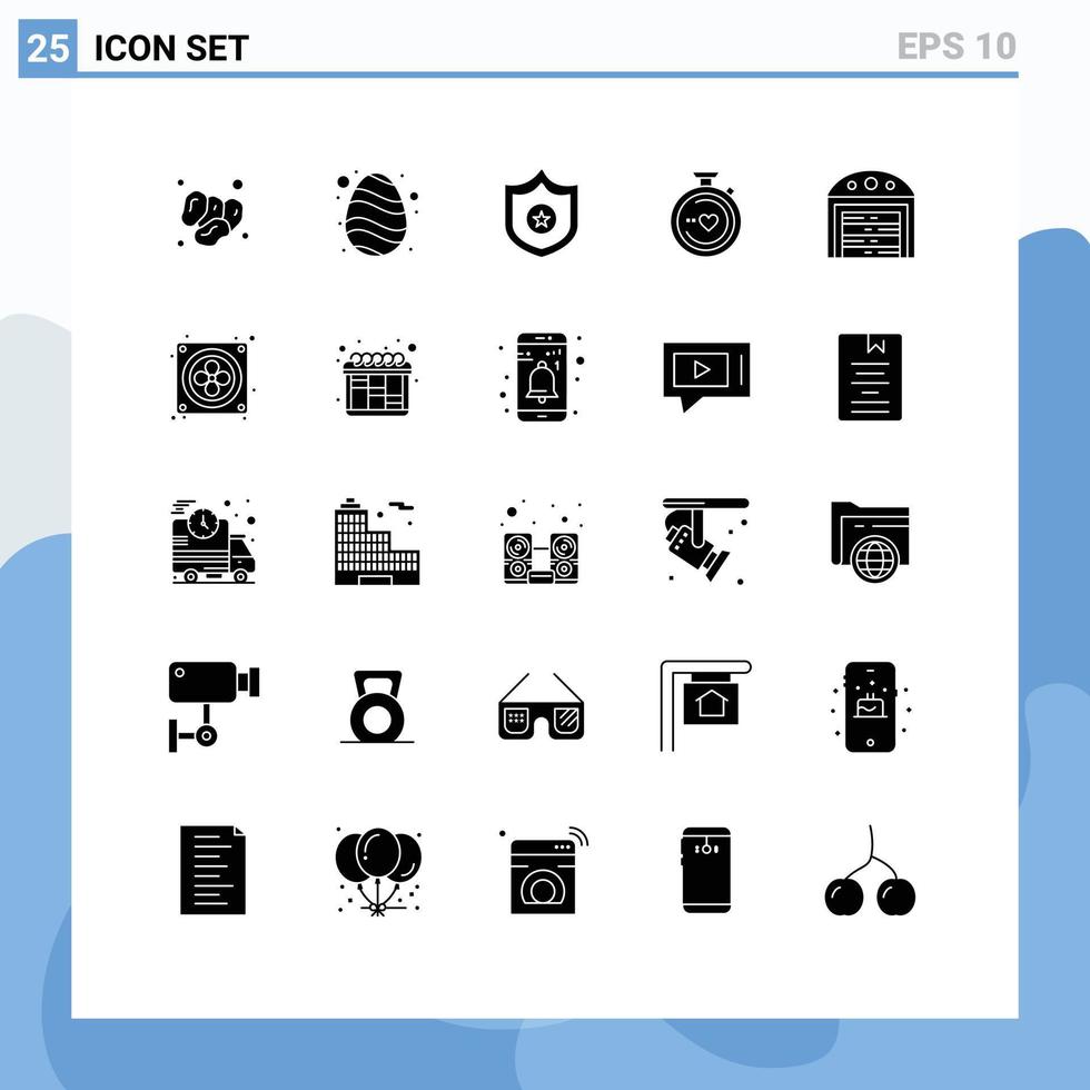 ensemble de 25 symboles d'icônes d'interface utilisateur modernes signes pour la construction mariage printemps coeur boussole éléments de conception vectoriels modifiables vecteur