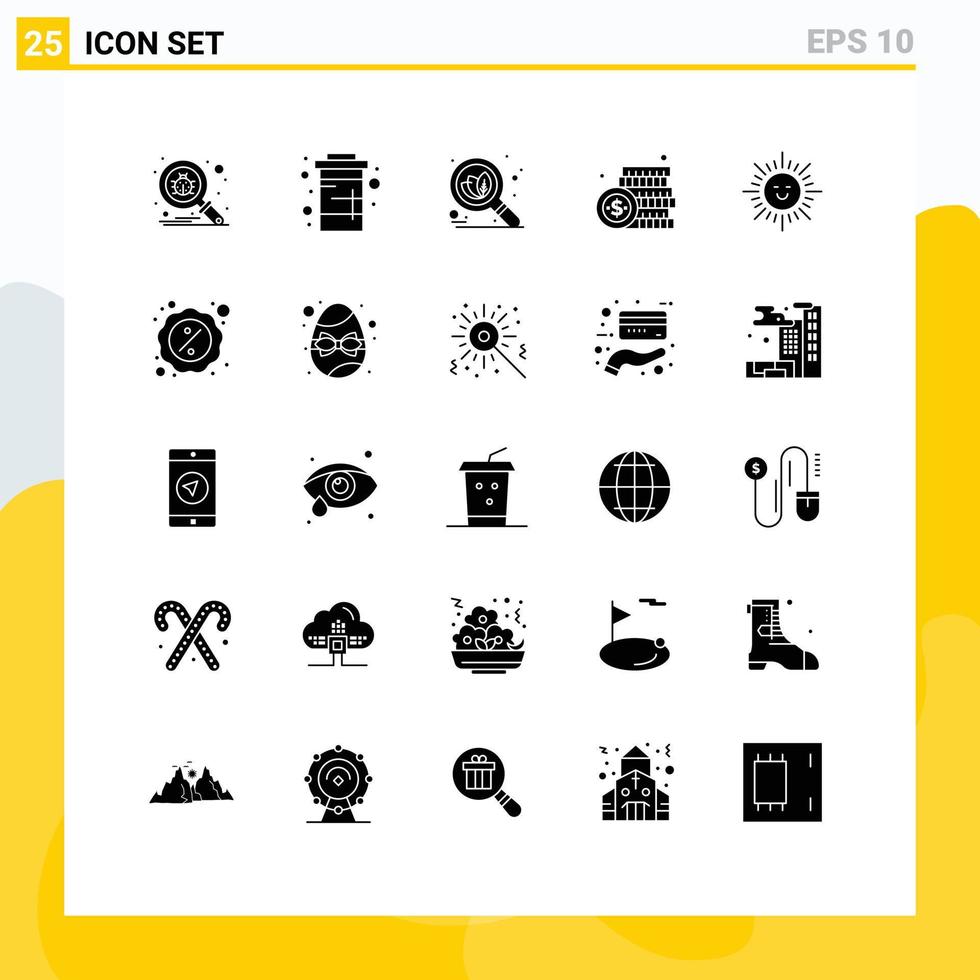 pack d'icônes vectorielles stock de 25 signes et symboles de ligne pour les éléments de conception vectoriels modifiables vecteur