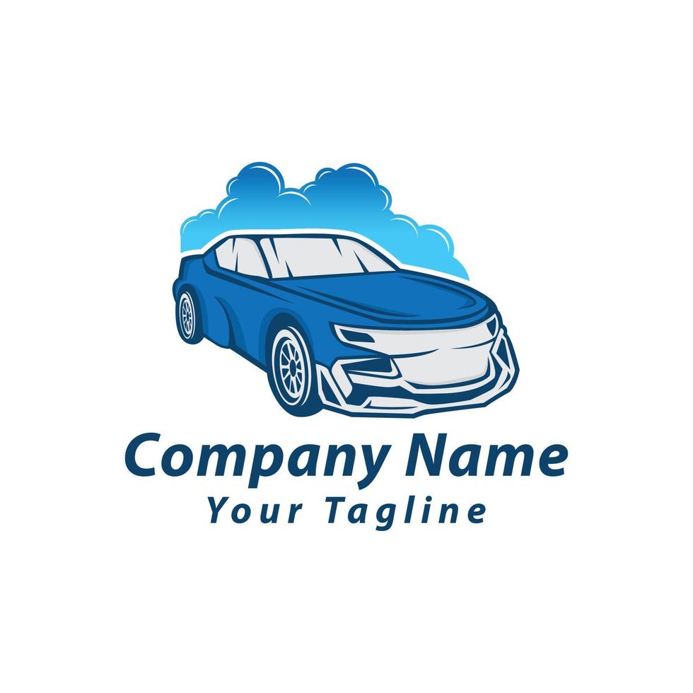 logo de lavage de voiture, voiture de nettoyage, conception de logo vectoriel de lavage et de service