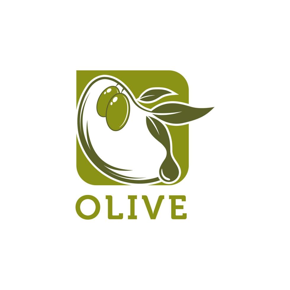 vecteur de conception de modèle de logo d'huile d'olive, emblème, concept de conception, symbole créatif, icône vecteur de conception de modèle de logo d'huile d'olive, emblème, concept de conception, symbole créatif, icône