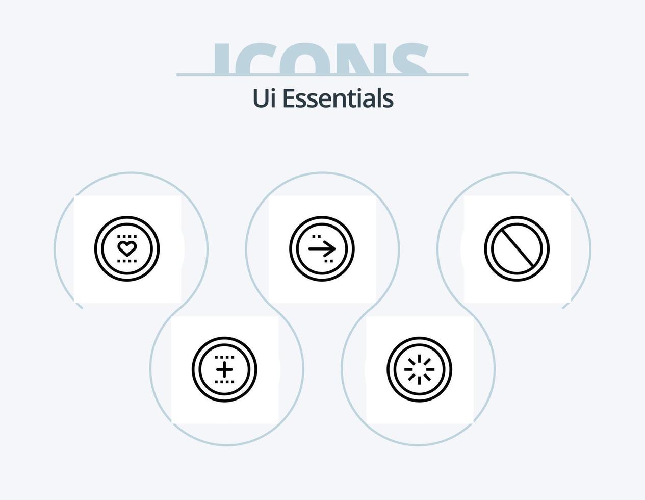 pack d'icônes de ligne ui essentials 5 conception d'icônes. enveloppe. communication. prix. minuteur. horloge vecteur