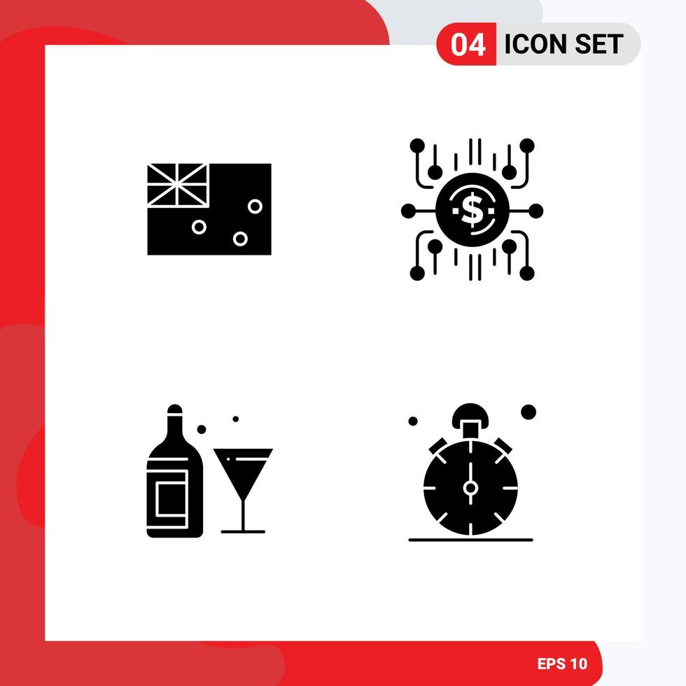 icônes créatives signes et symboles modernes du drapeau de verre australien crowdsale bouteille éléments de conception vectoriels modifiables vecteur
