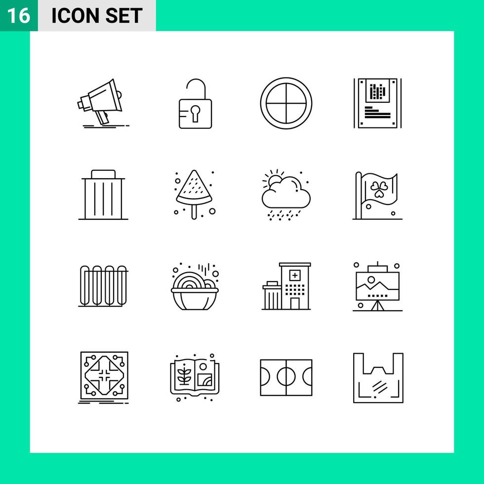 ensemble de 16 symboles universels de recyclage supprimer décoration décryptage graphie éléments de conception vectoriels modifiables vecteur