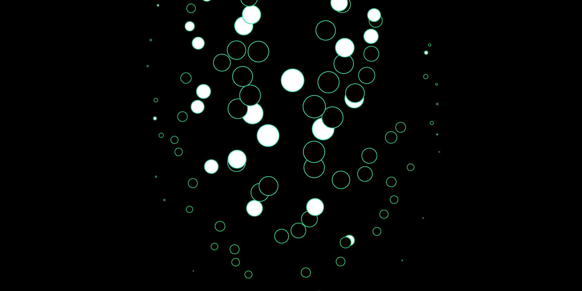 modèle vectoriel vert foncé avec des cercles.