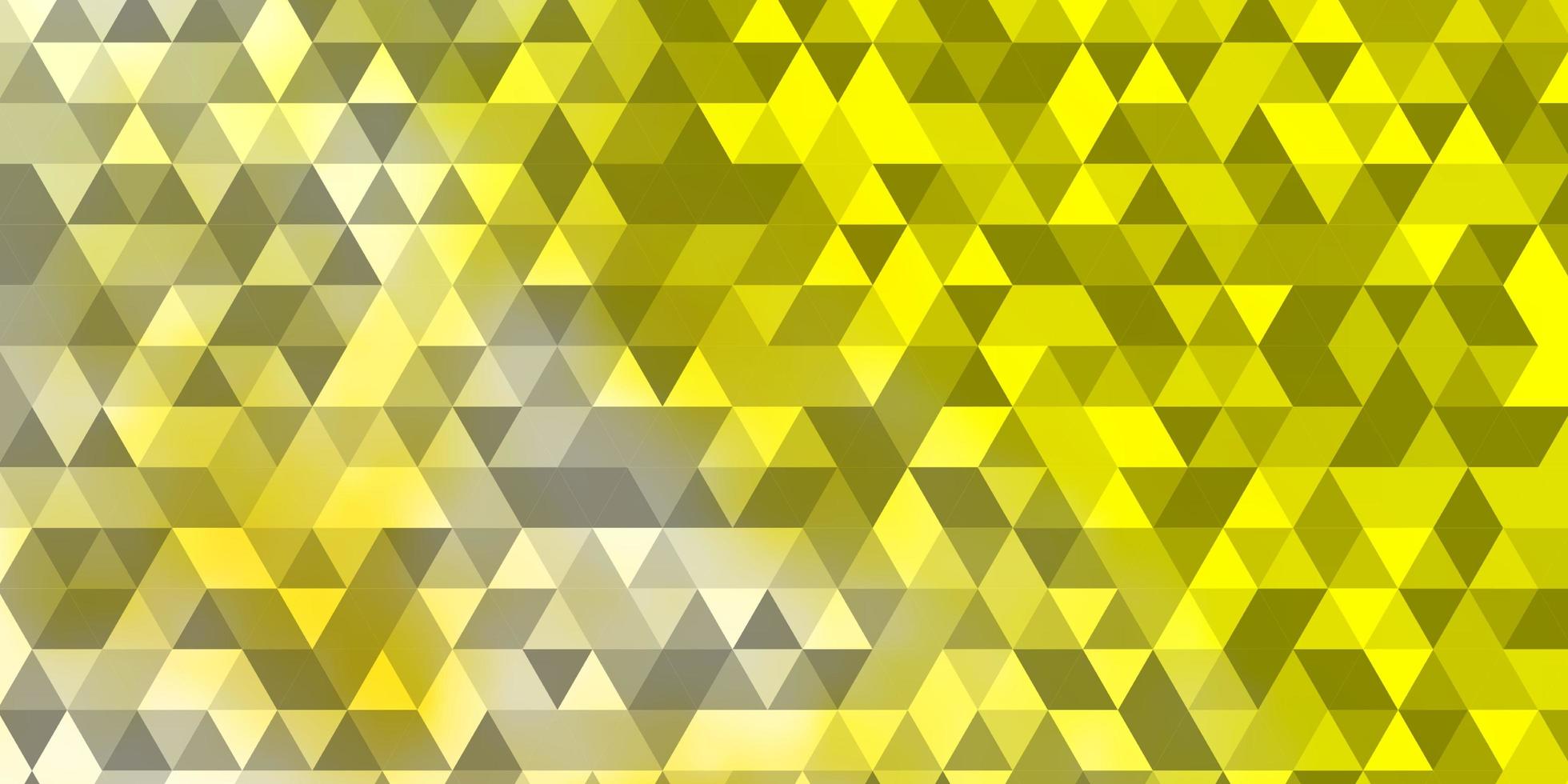 modèle vectoriel vert clair, jaune avec cristaux, triangles.