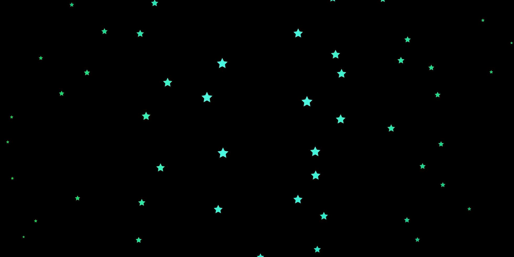 disposition de vecteur vert foncé avec des étoiles brillantes.