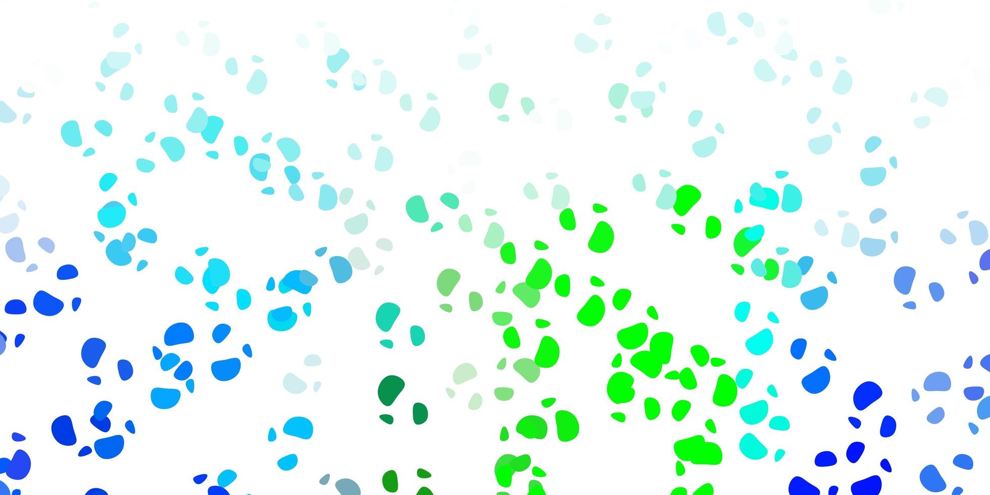 texture de vecteur bleu clair, vert avec des formes de memphis.