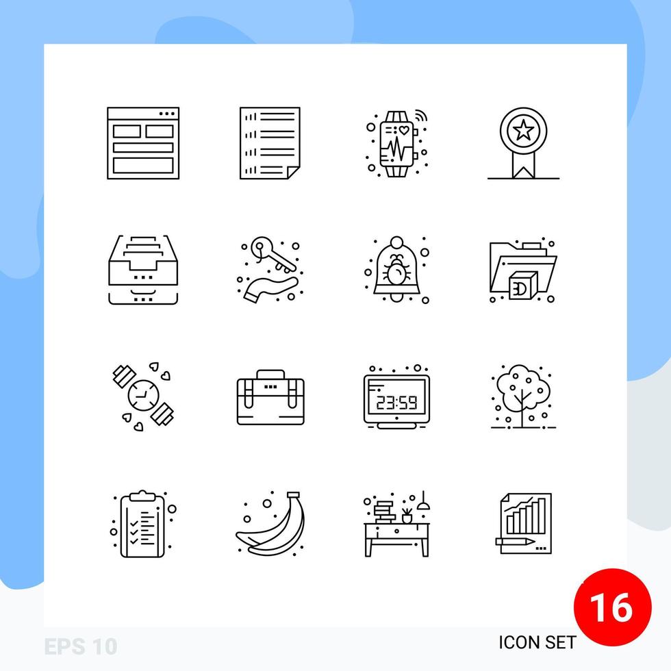 pack de 16 contours créatifs d'insignes de timbre quatre badges regarder des éléments de conception vectoriels modifiables vecteur