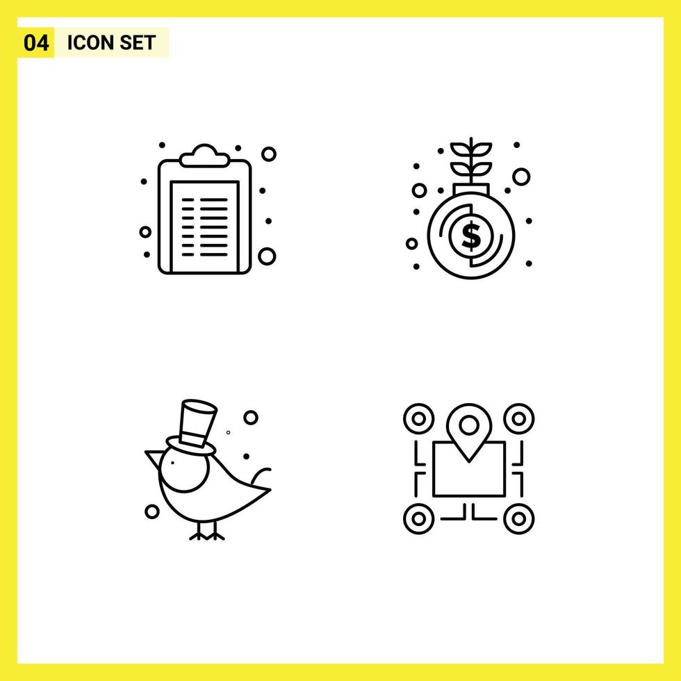 pack de 4 symboles universels de soins de santé voler pharmacie argent moineau éléments de conception vectoriels modifiables vecteur