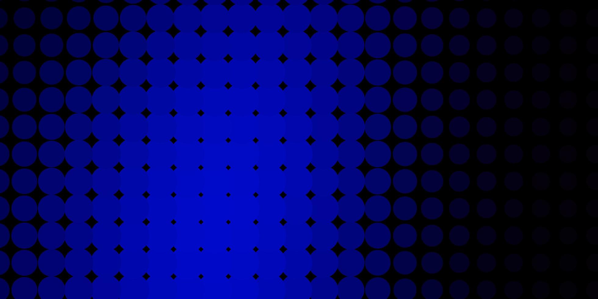 texture de vecteur bleu foncé avec des disques.