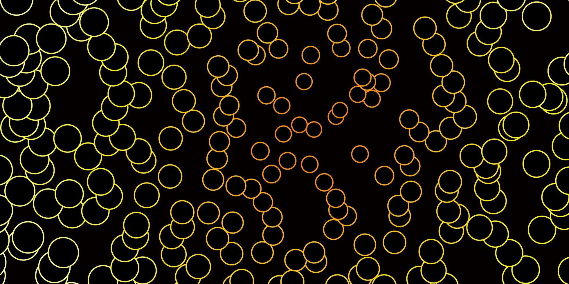 disposition de vecteur orange foncé avec des cercles.