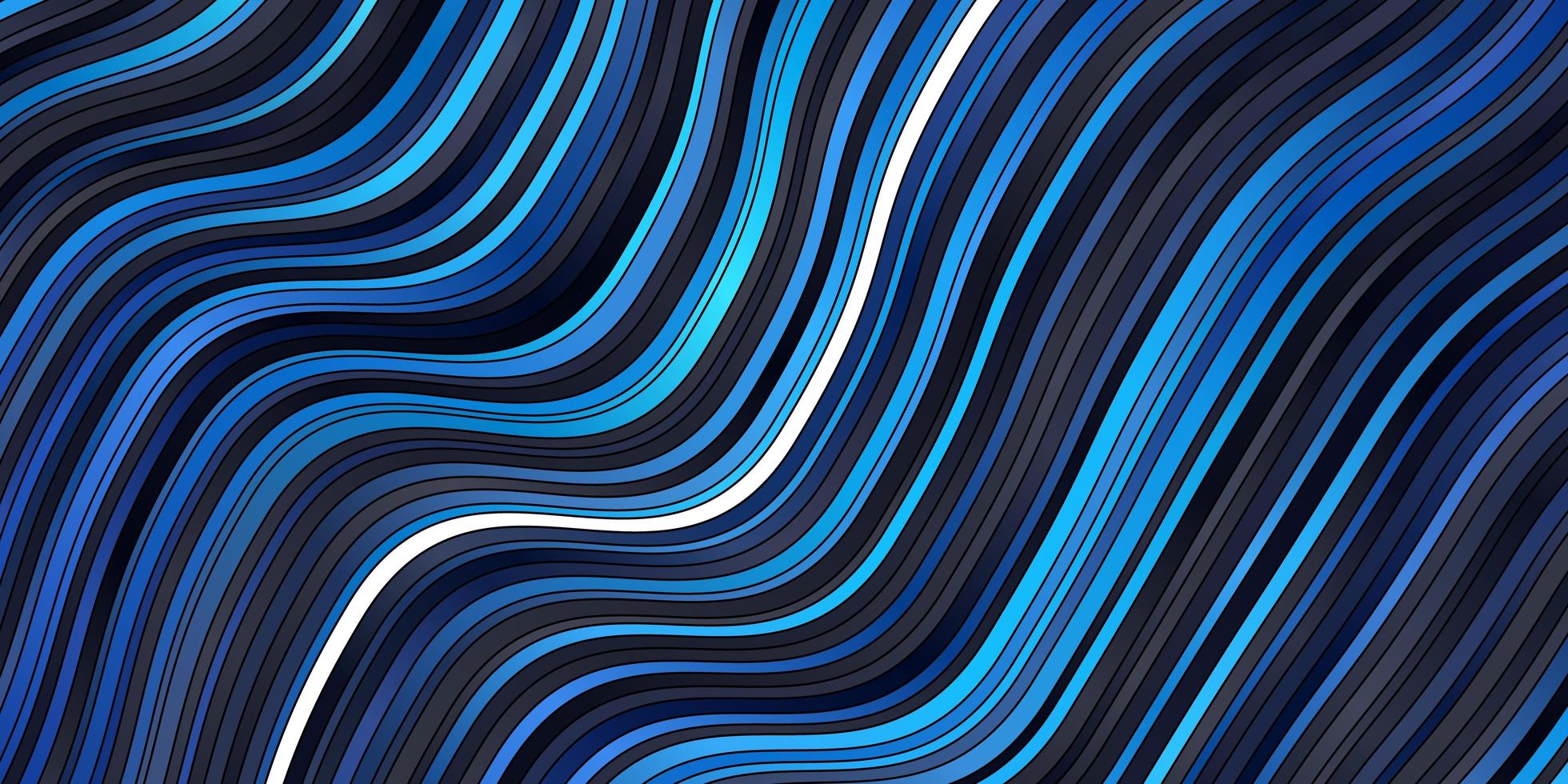 fond de vecteur bleu foncé avec des lignes courbes.