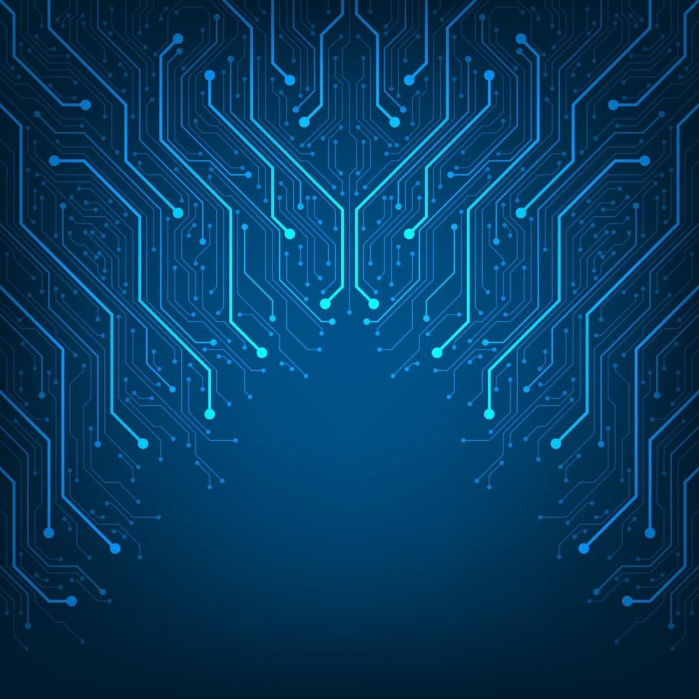 conception dans le concept de cartes de circuits électroniques. vecteur