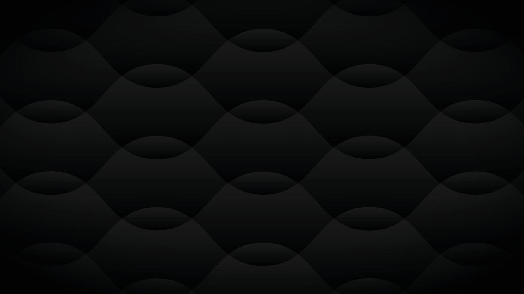 images de fond noir disposées avec des formes courbes. vecteur