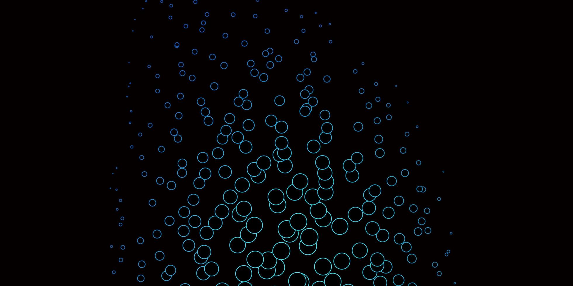 disposition de vecteur bleu foncé avec des formes de cercle.