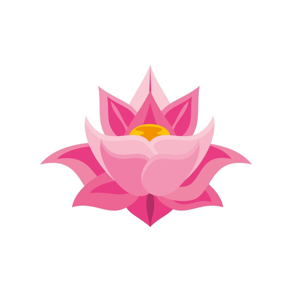 symbole indien traditionnel, fleur de lotus vecteur