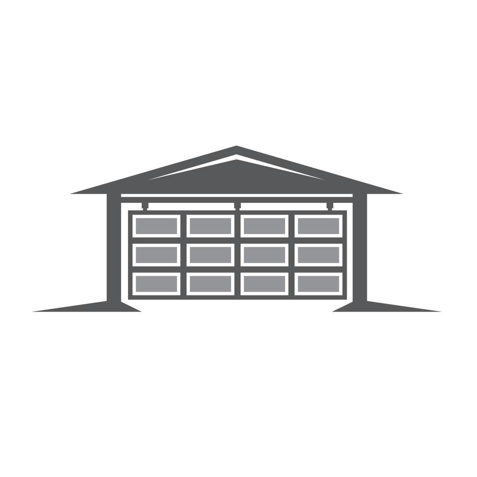 icône de garage isolé sur fond blanc. garage icône signe simple vecteur
