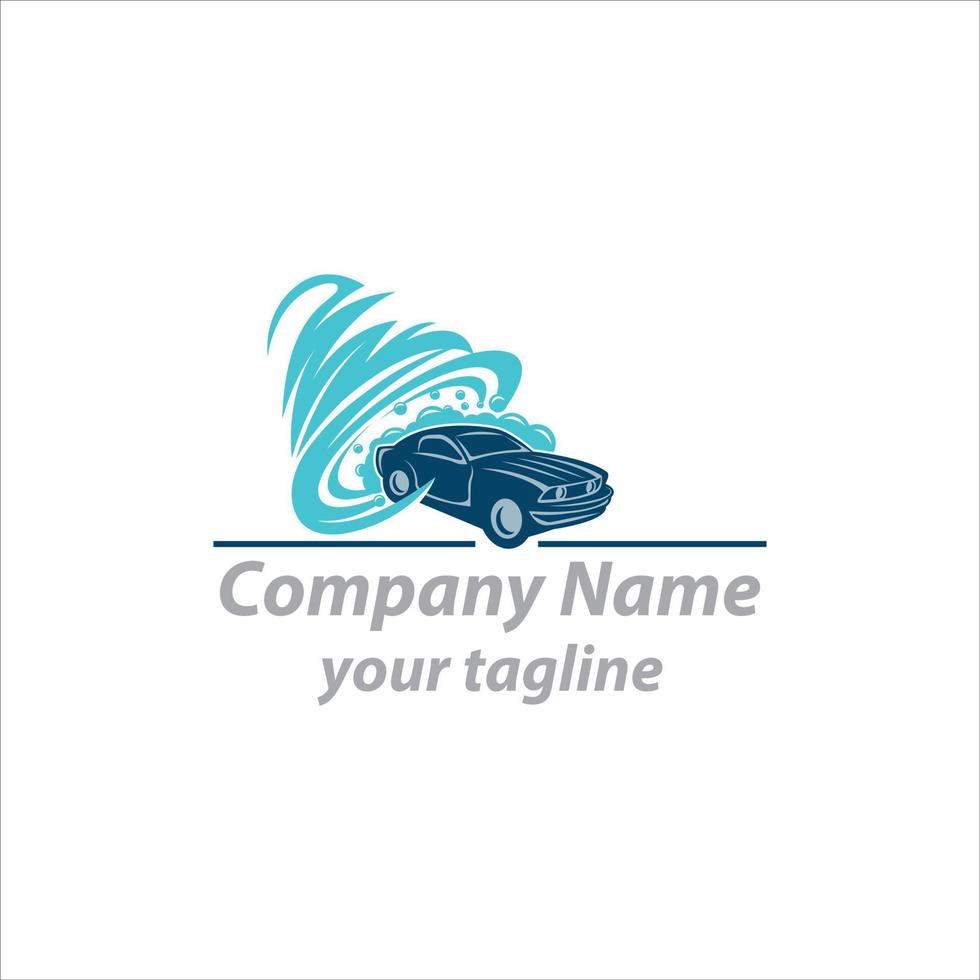 conception de concept vectoriel de logos de lavage de voiture, modèle de logo de nettoyage automobile.