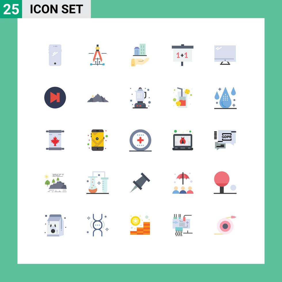 interface mobile ensemble de 25 pictogrammes d'ingénierie d'école d'informatique apprenant des éléments de conception vectoriels modifiables durables vecteur