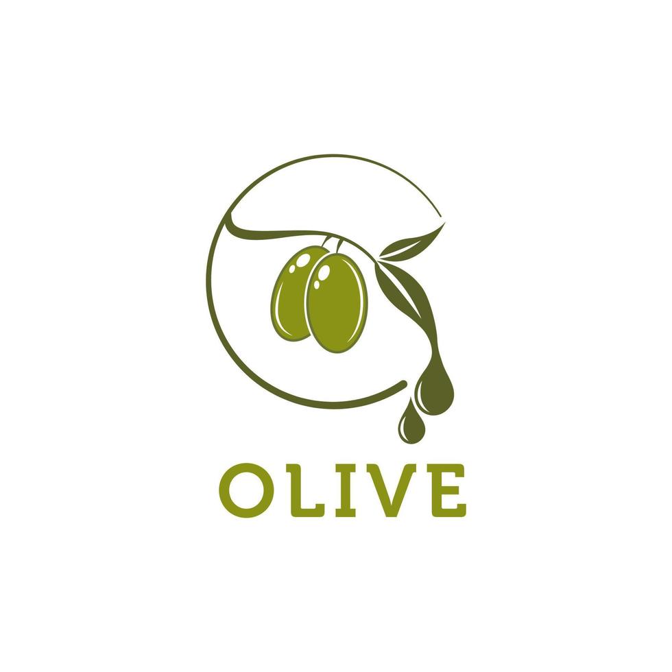 vecteur de conception de modèle de logo d'huile d'olive, emblème, concept de conception, symbole créatif, icône vecteur de conception de modèle de logo d'huile d'olive, emblème, concept de conception, symbole créatif, icône