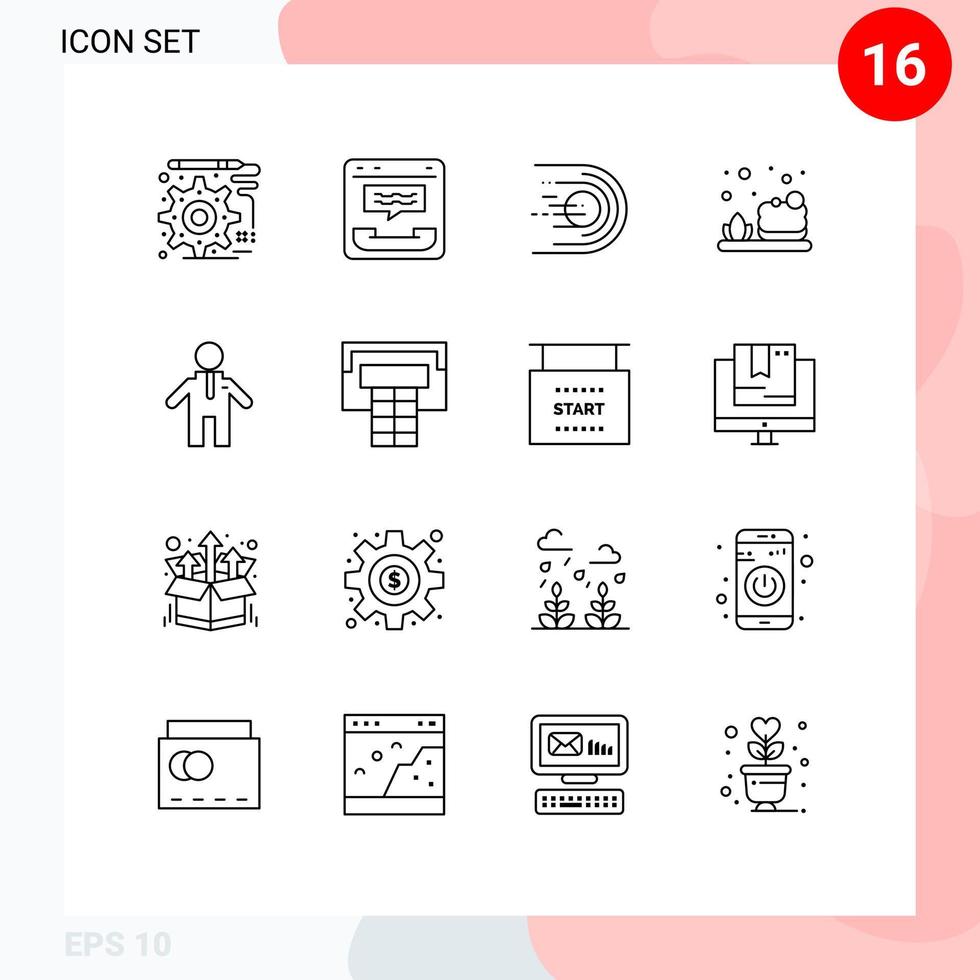 interface utilisateur pack de 16 contours de base de personnes savon astéroïde espace de nettoyage éléments de conception vectoriels modifiables vecteur