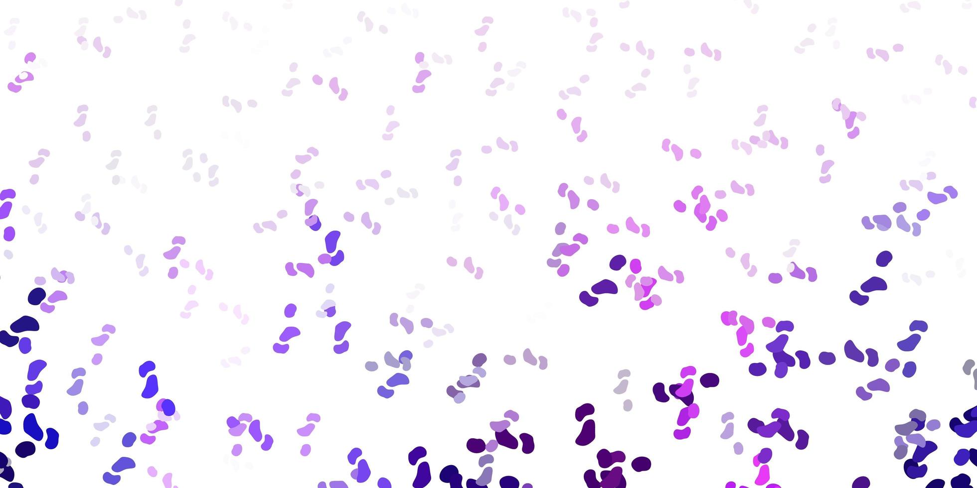 toile de fond de vecteur violet clair avec des formes chaotiques.