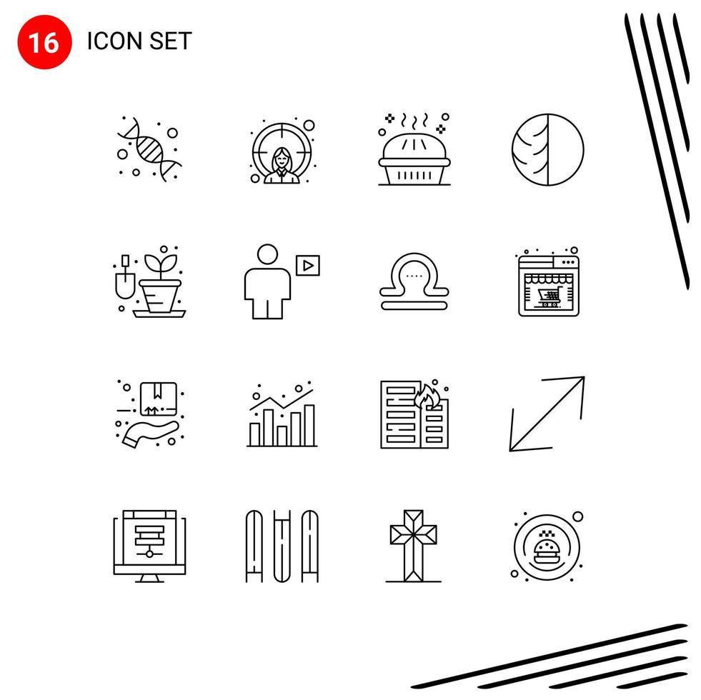 pack de 16 contours créatifs d'éléments de conception vectoriels éditables pour objectif de dermatologie de la peau dermatologue vecteur