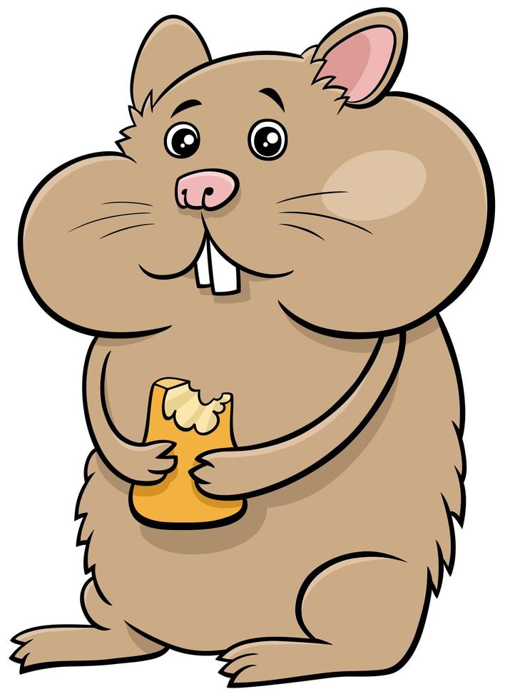 dessin animé, hamster, dessin animé, animal, caractère vecteur