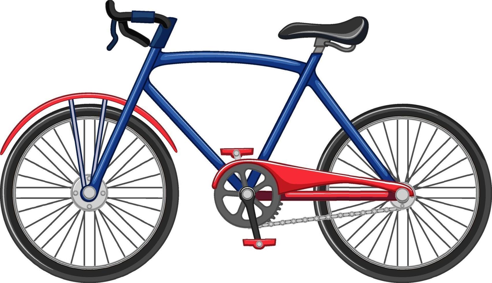 style de dessin animé de vélo isolé sur fond blanc vecteur