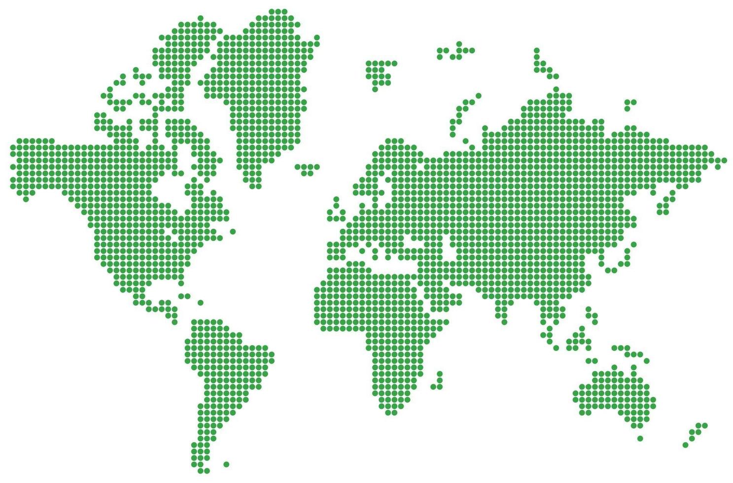 carte du monde en pointillé vecteur