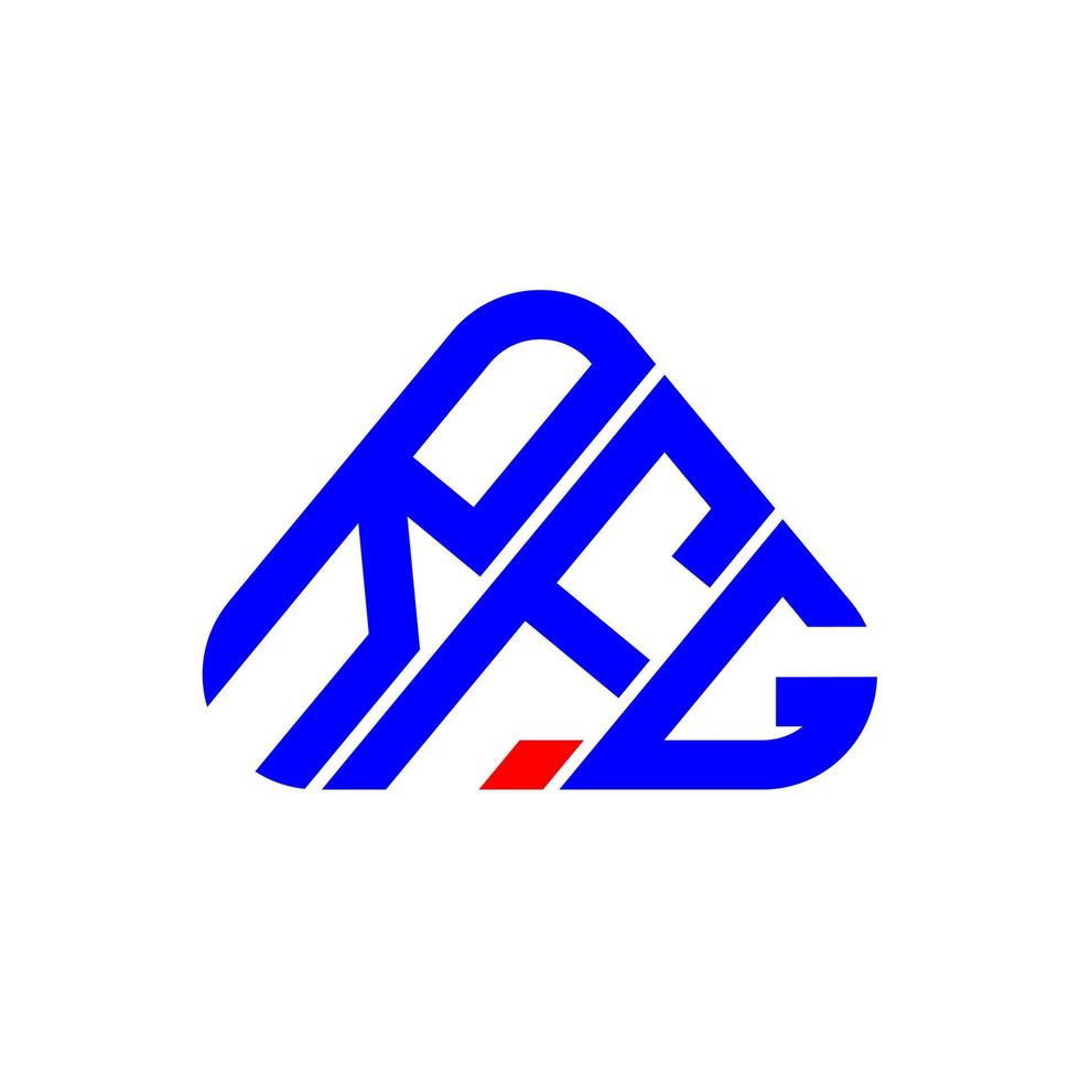 conception créative du logo de lettre rfg avec graphique vectoriel, logo rfg simple et moderne. vecteur