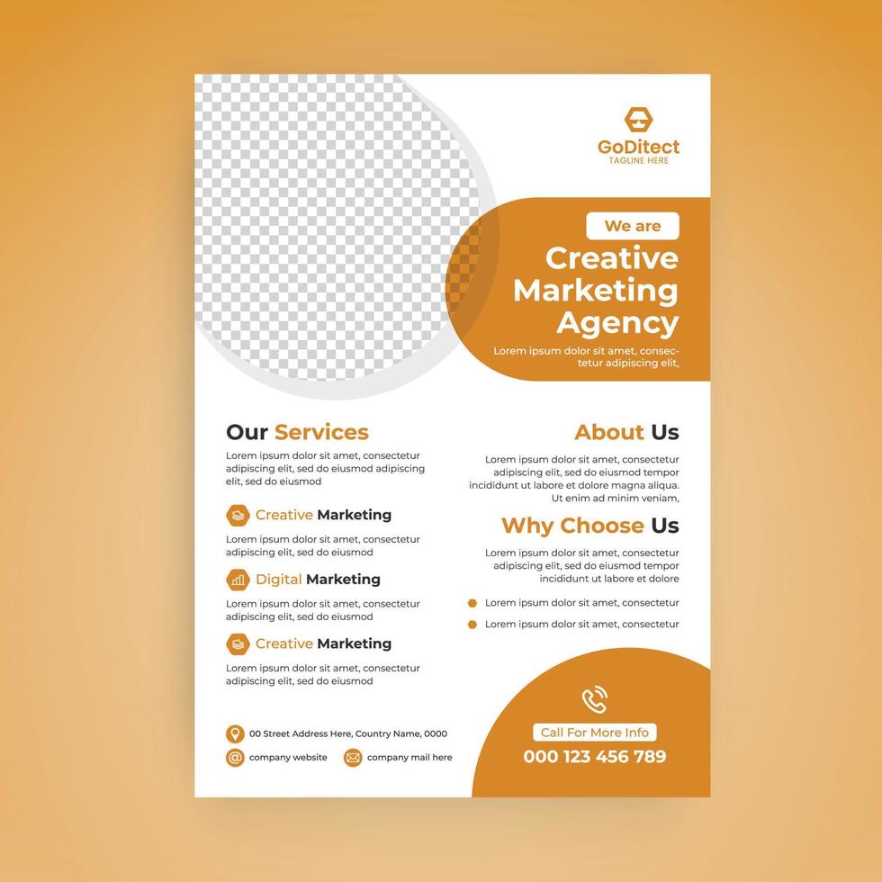 publication et bannière de médias de marketing numérique créatif pour les entreprises vecteur