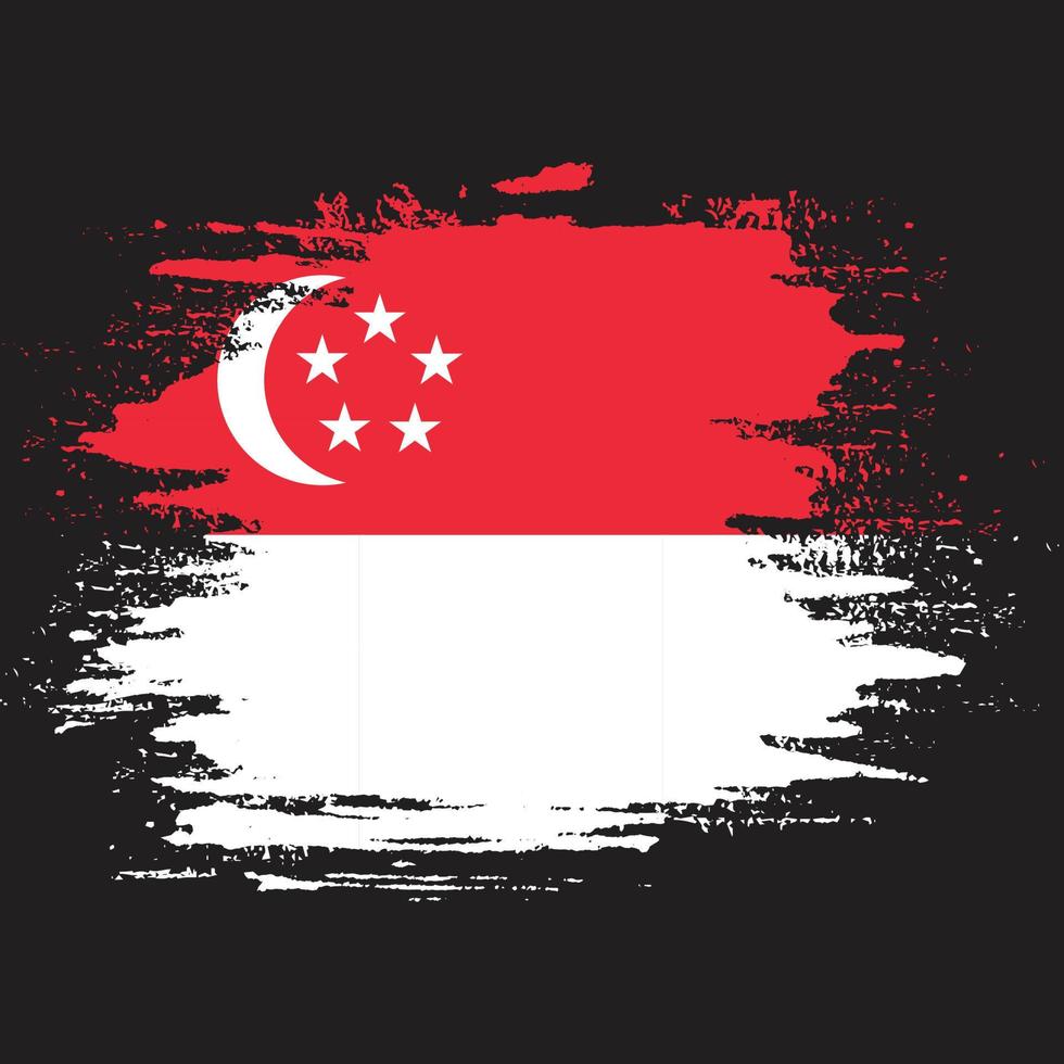 vecteur de drapeau splash singapour