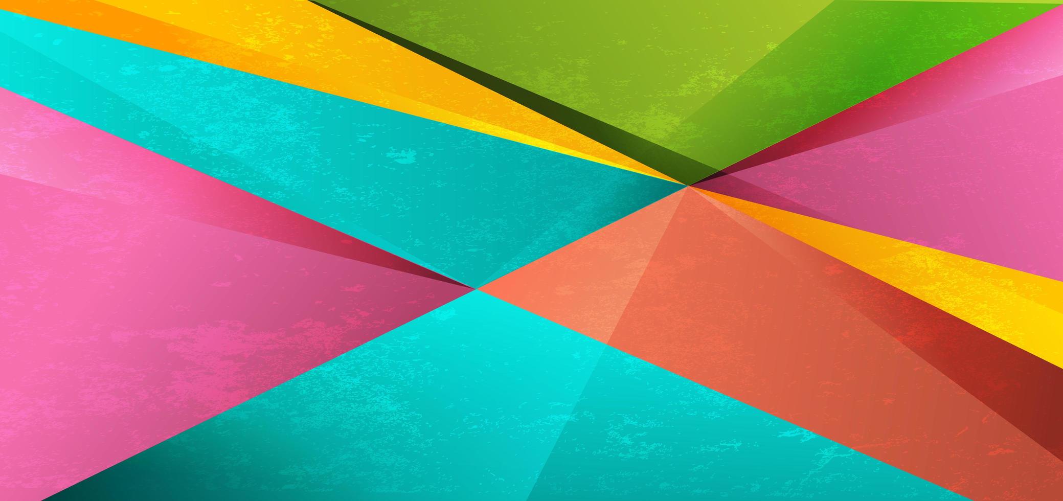 triangle géométrique abstrait coloré fond de texture vibrante. vecteur