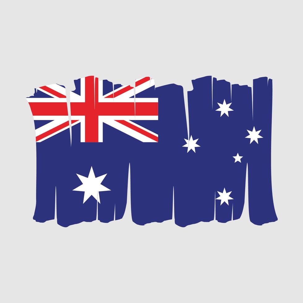 brosse drapeau australien vecteur