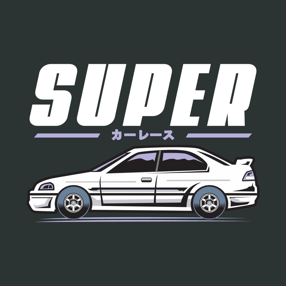 création de logo vectoriel super voiture de sport
